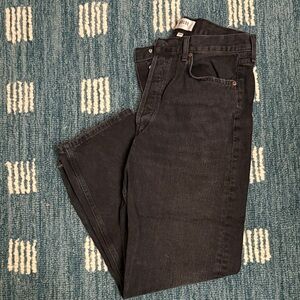 Agolde Women's Black Straight Leg Jeans